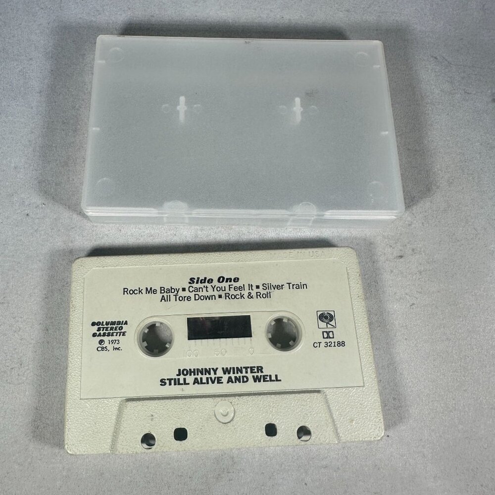 Johnny Winter Still Alive & Well Cassette Album 1973 Columbia CT32188 Rock Blues
